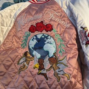 Homme Femme Cherub Souvenir Jacket Salmon